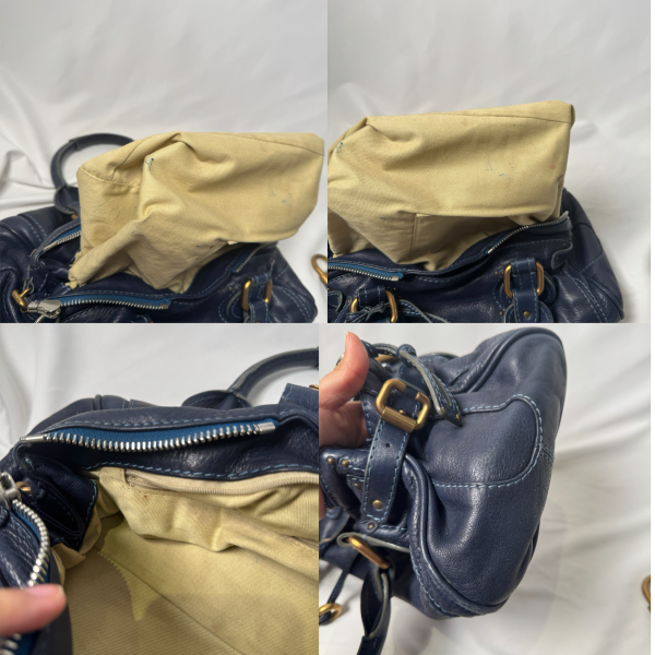 CHLOÉ 2005 navy paddington
