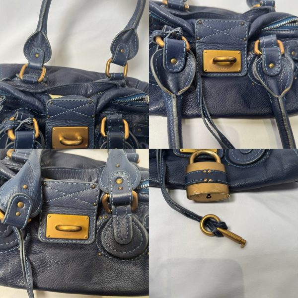 CHLOÉ 2005 navy paddington