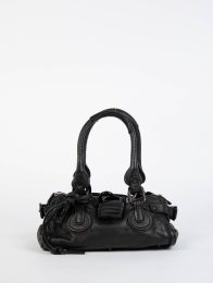 RARE 2000s Chloe Black Leather Paddington Small Shoulder Bag