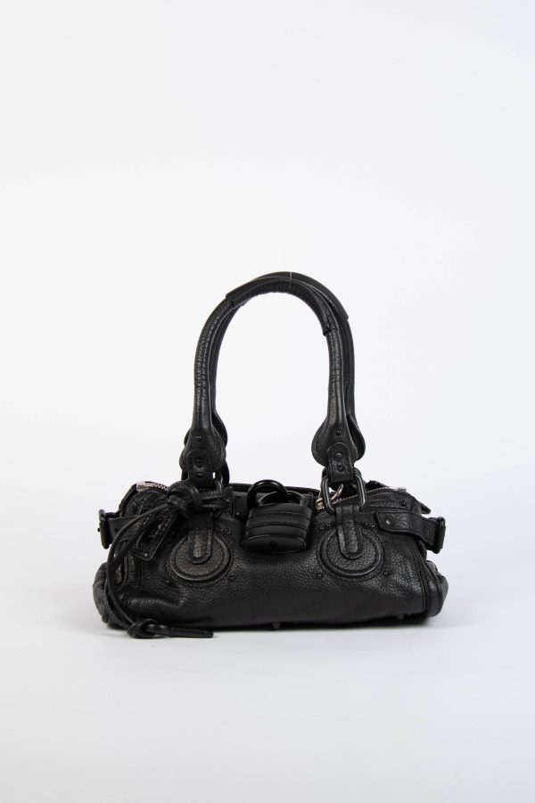 RARE 2000s Chloe Black Leather Paddington Small Shoulder Bag