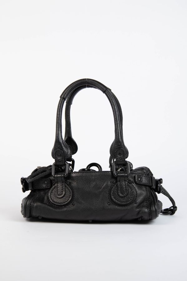 RARE 2000s Chloe Black Leather Paddington Small Shoulder Bag