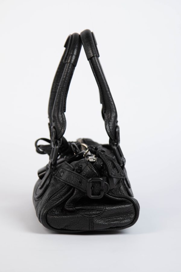 RARE 2000s Chloe Black Leather Paddington Small Shoulder Bag