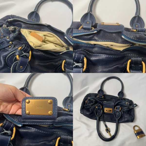 CHLOÉ 2005 navy paddington