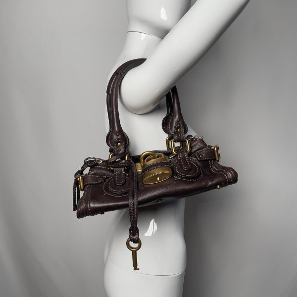 CHLOÉ 2007 brown mini paddington