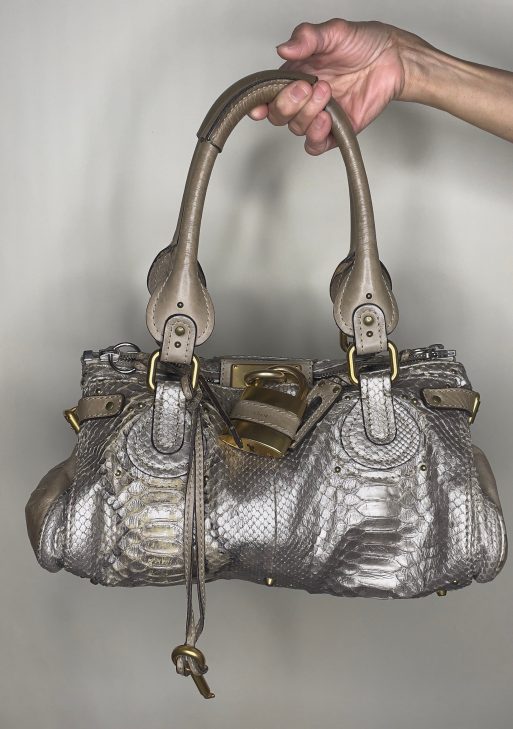 CHLOÉ 2008 limited editon python paddington bag