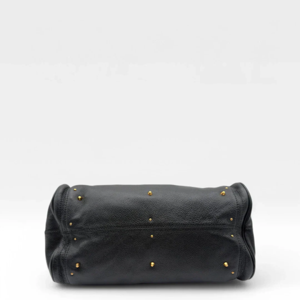 Chloe handbag Paddington gold hardware in black leather - Image 6
