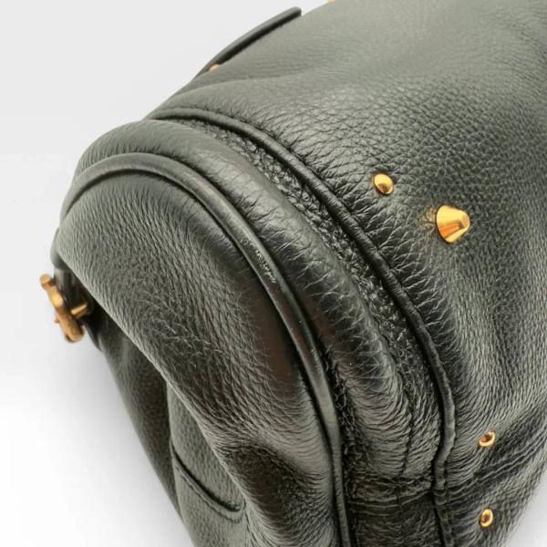 Chloe handbag Paddington gold hardware in black leather - Image 10