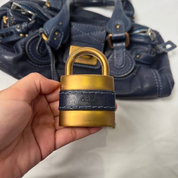 CHLOÉ 2005 navy paddington