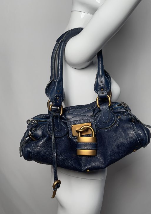 CHLOÉ 2005 navy paddington