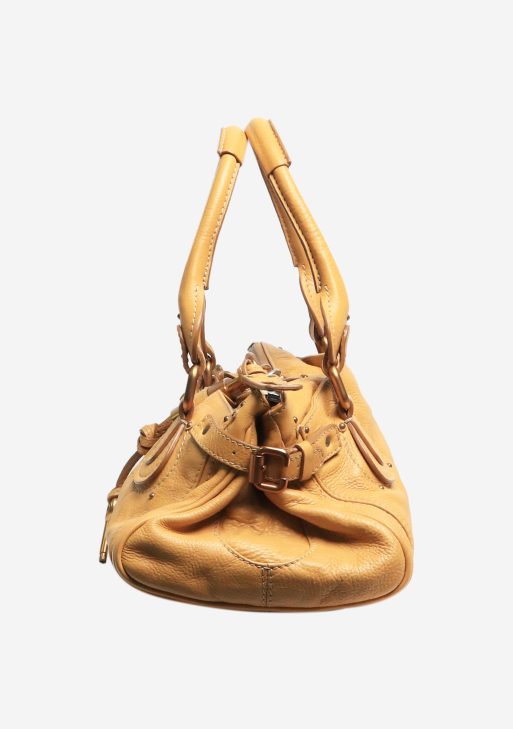 Mustard Paddington leather bag