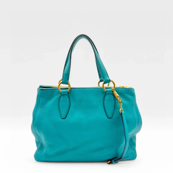 Miu Miu Madras handbag turquoise - Image 3