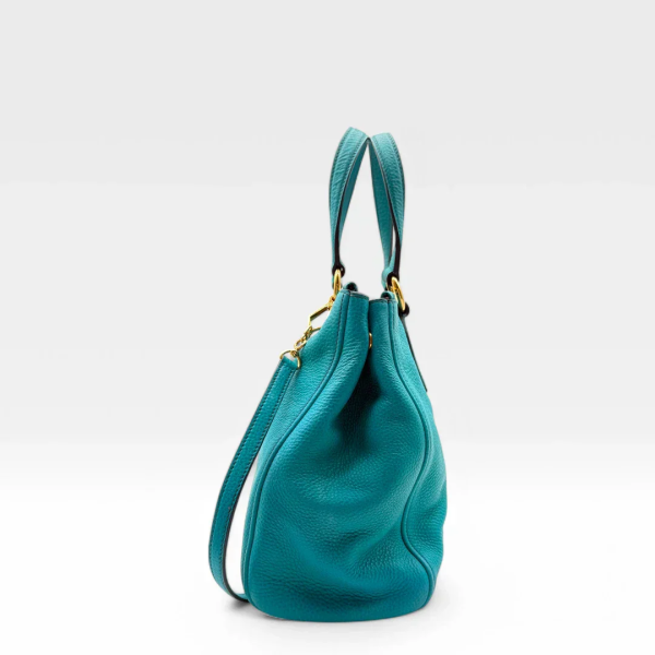 Miu Miu Madras handbag turquoise - Image 5