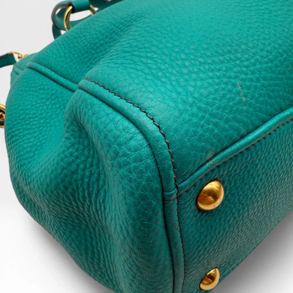 Miu Miu Madras handbag turquoise - Image 8