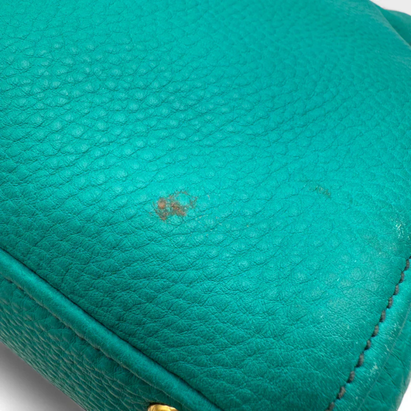 Miu Miu Madras handbag turquoise - Image 15