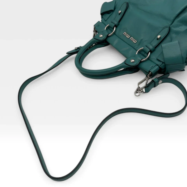 Miu Miu handbag Vitello turquoise - Image 12