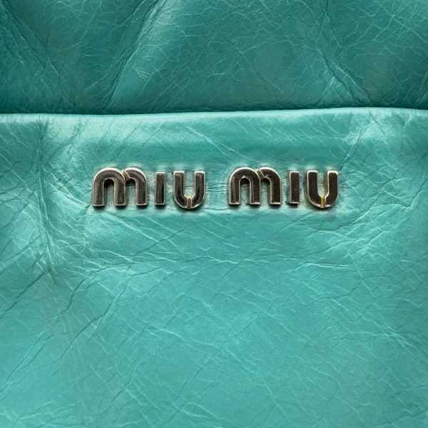 Miu Miu handbag Vitello turquoise - Image 15