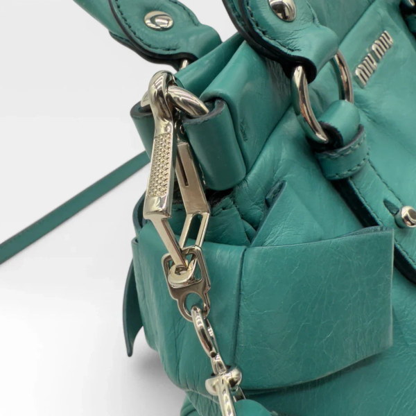 Miu Miu handbag Vitello turquoise - Image 13