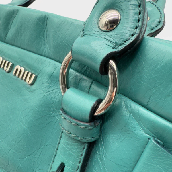 Miu Miu handbag Vitello turquoise - Image 14
