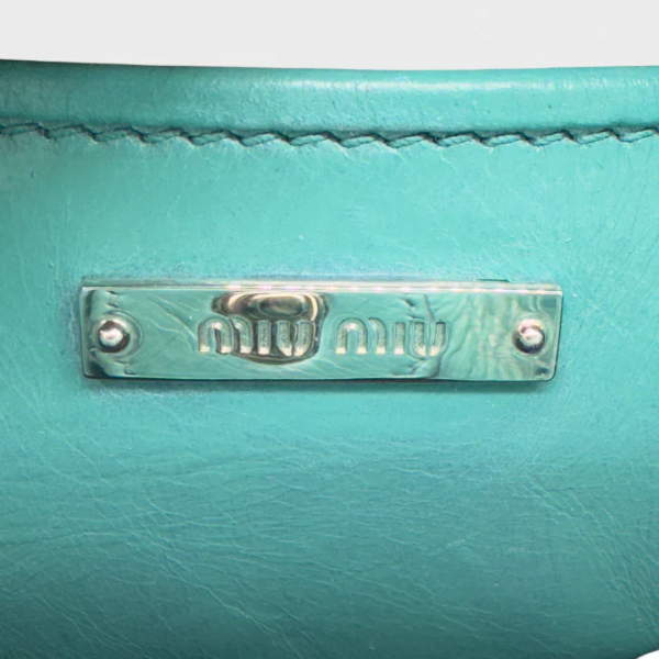 Miu Miu handbag Vitello turquoise - Image 17
