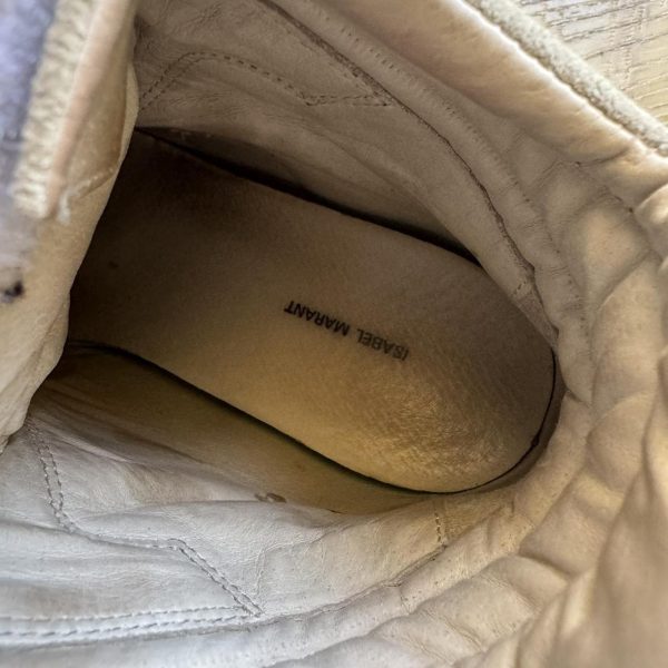 Isabel Marant Women's Cream and White Trainers ¦ Best Deal - Image 3