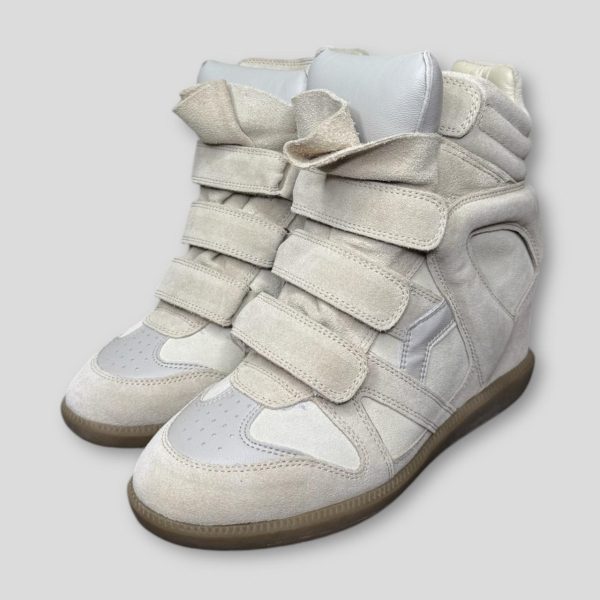 Isabel Marant Women's Cream Trainers ¦ Best Deal - Image 1