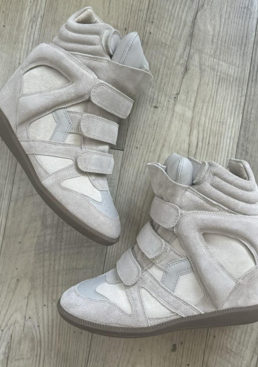 Isabel Marant Women's Grey and Cream Trainers ¦ Best Deal