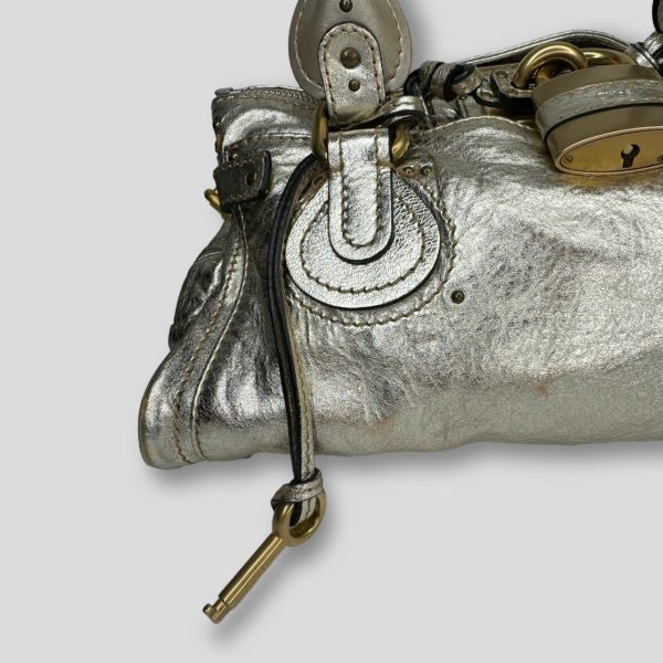 Chloe Paddington Bag  Metallic Light Gold Color - Image 3