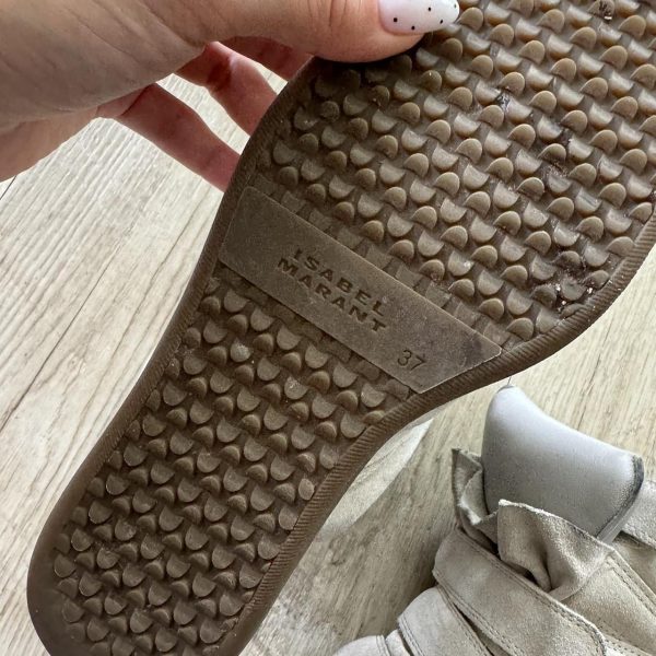 Authentic Isabel Marant Bekett Wedge Sneakers – Ecru ¦ Best Deal - Image 5
