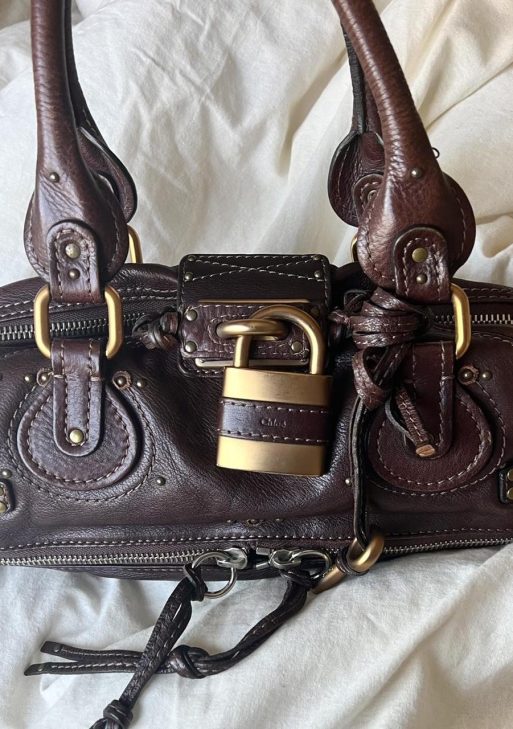 Authentic Chloe East-West Paddington Bag – Chocolate Brown