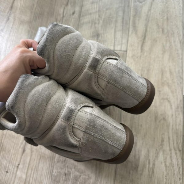Authentic Isabel Marant Bekett Wedge Sneakers – Ecru ¦ Best Deal - Image 3