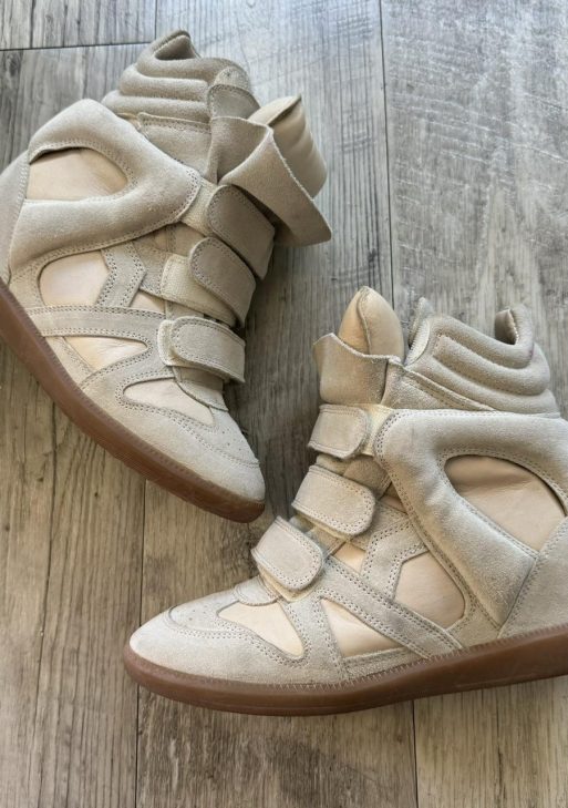Isabel Marant Women's Cream and Tan Trainers ¦ Best Deal
