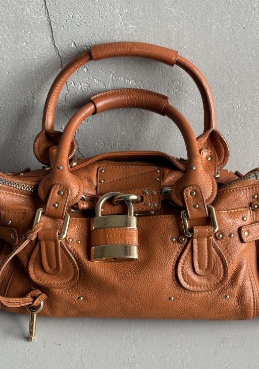 Iconic Chloe Paddington Bag in Tan leather