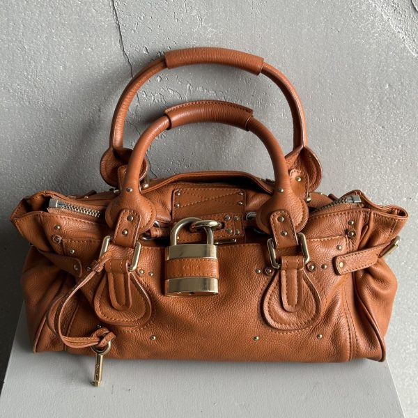Iconic Chloe Paddington Bag in Tan leather