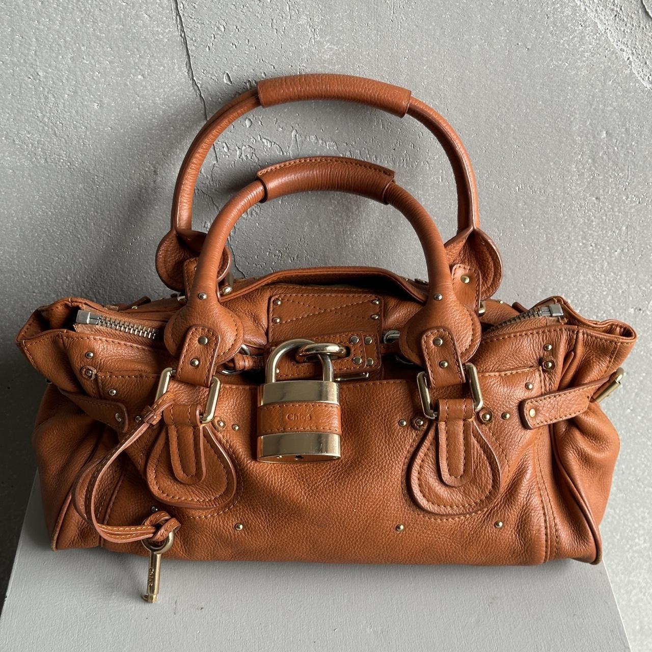 Iconic Chloe Paddington Bag in Tan leather
