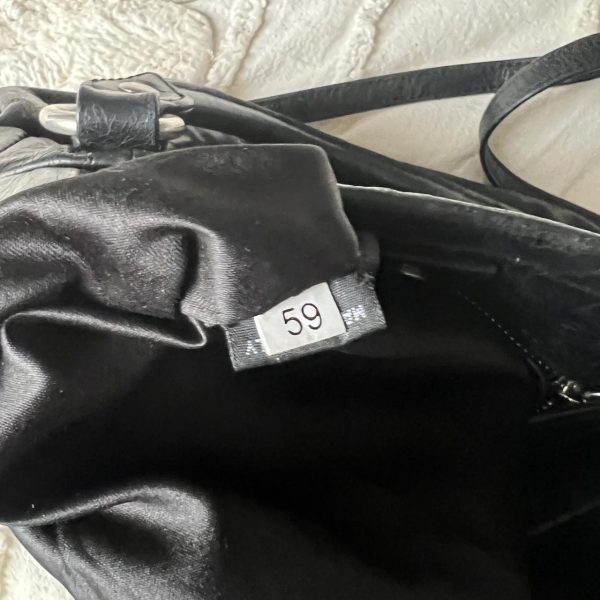 Authentic Miu Miu Vitello Lux Bow Mini Bag – Black - Image 5