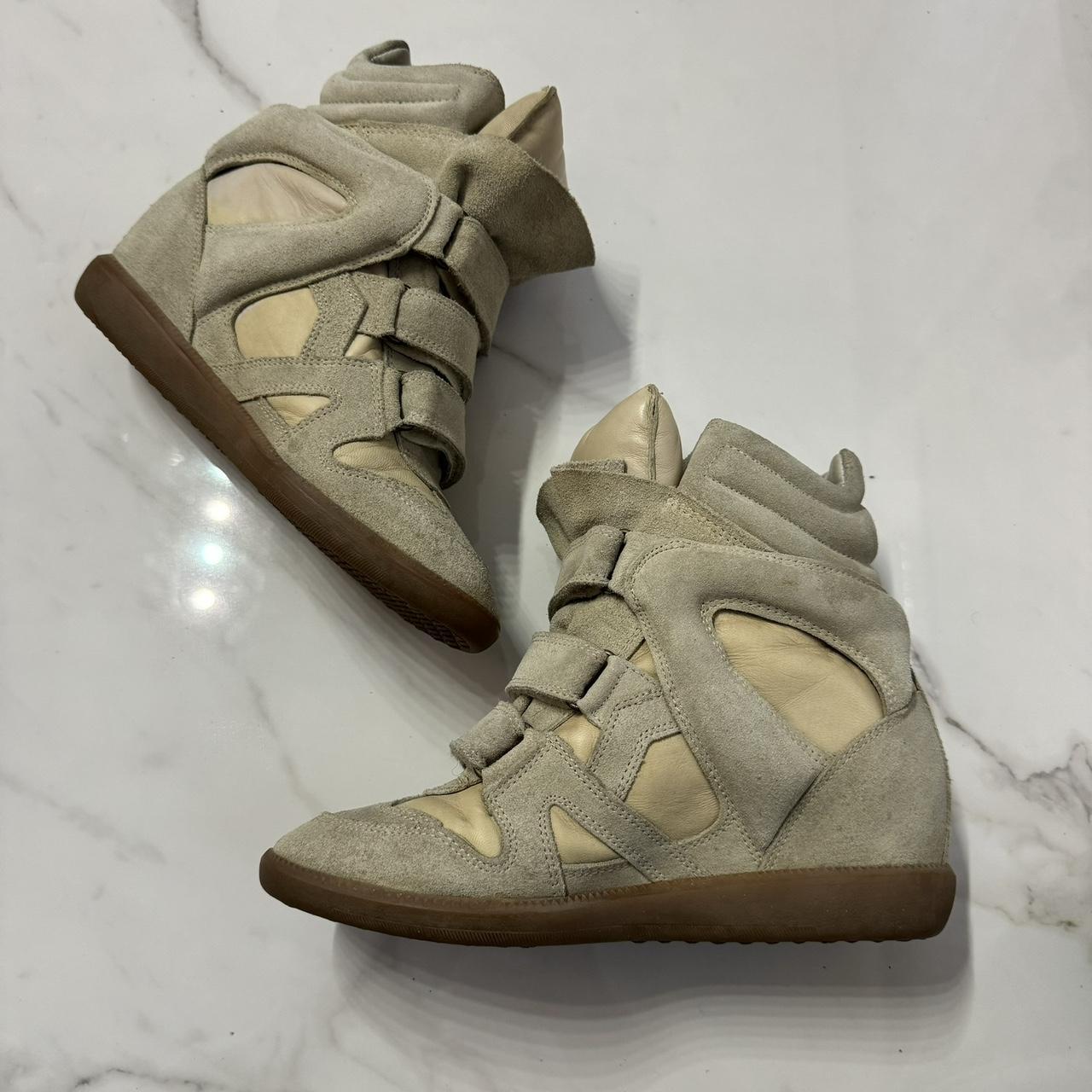 Isabel Marant Women's Tan and Cream Trainers ¦ Best Deal