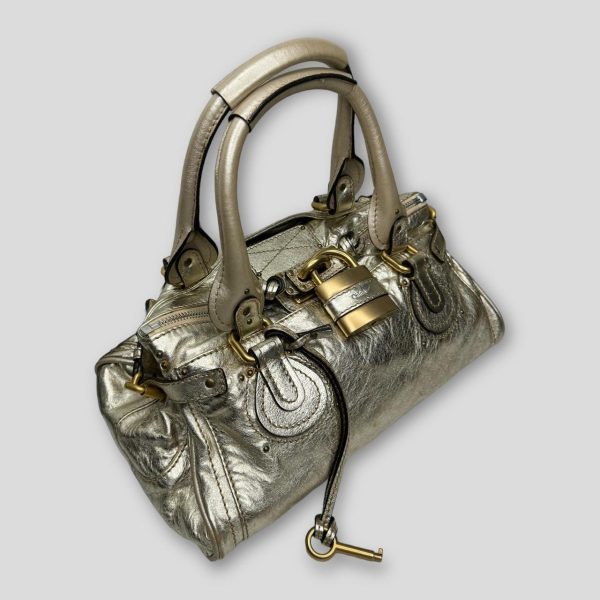 Chloe Paddington Bag  Metallic Light Gold Color - Image 1