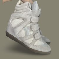 Isabel Marant Women's Grey and Cream Trainers ¦ Best Deal