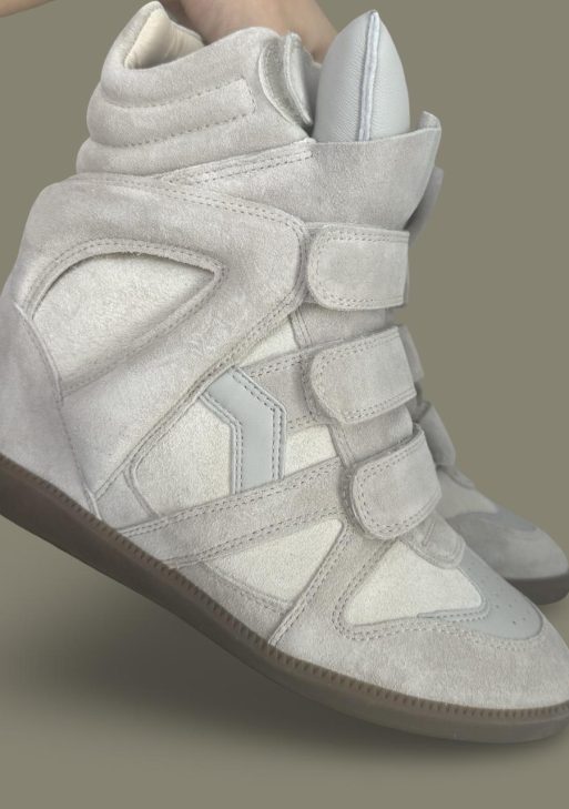 Isabel Marant Women's Grey and Cream Trainers ¦ Best Deal