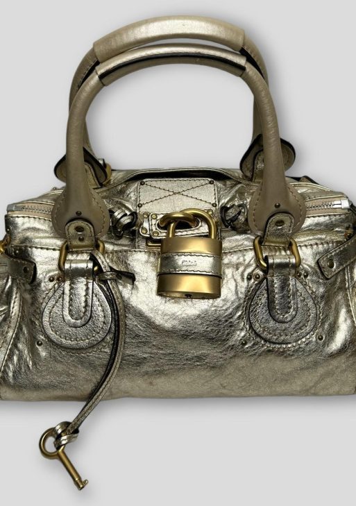 Chloe Paddington Bag  Metallic Light Gold Color