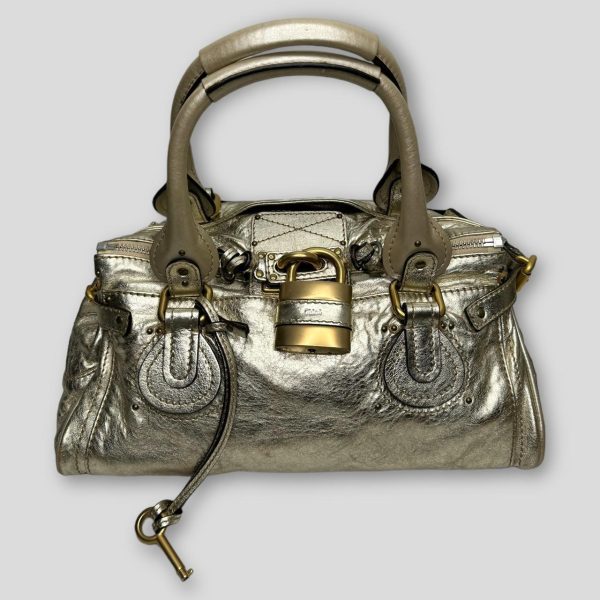 Chloe Paddington Bag  Metallic Light Gold Color