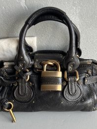 Iconic Chloe Paddington Bag khaki / Black leather