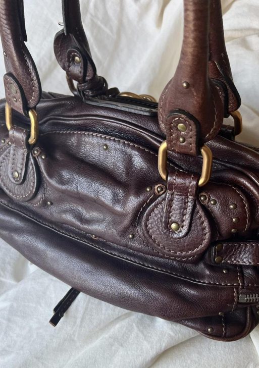 Authentic Chloe East-West Paddington Bag – Chocolate Brown
