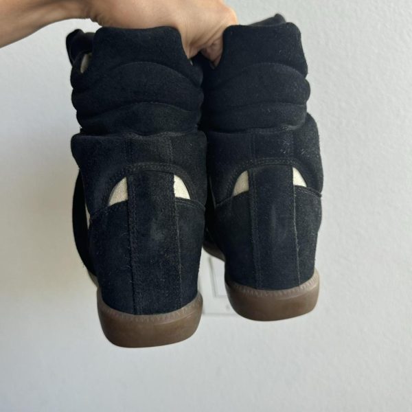 Isabel Marant Bekett Wedge Sneakers – Black & Cream ¦ Best Deal - Image 2