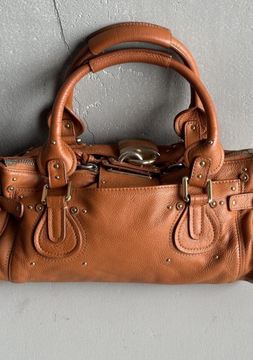Iconic Chloe Paddington Bag in Tan leather