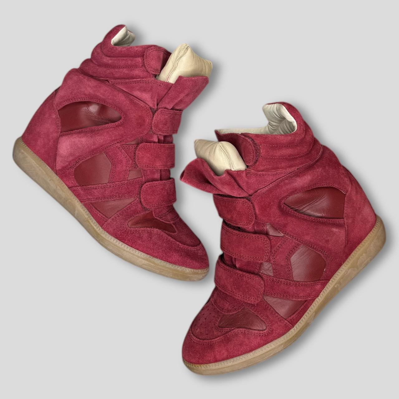 Isabel Marant Women's Red and Burgundy Trainers ¦ Best Deal