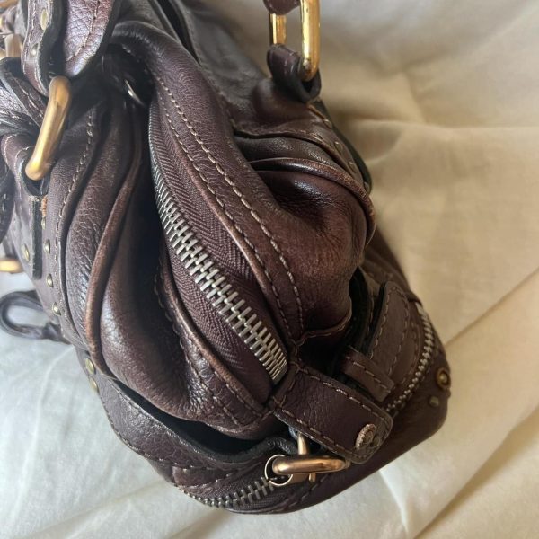 Authentic Chloe East-West Paddington Bag – Chocolate Brown - Image 3