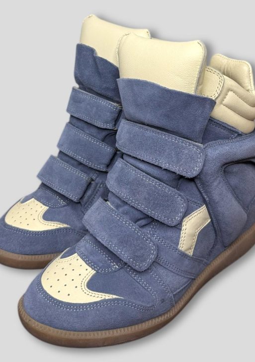 Isabel Marant Women's Blue and Cream Trainers ¦ Best Deal