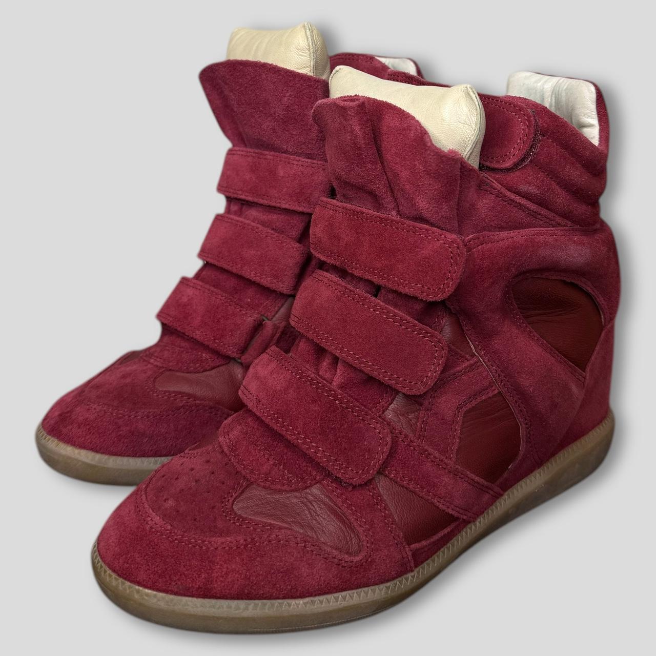 Isabel Marant Women's Red and Burgundy Trainers ¦ Best Deal