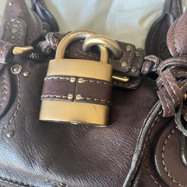 Authentic Chloe East-West Paddington Bag – Chocolate Brown - Image 4